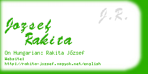 jozsef rakita business card